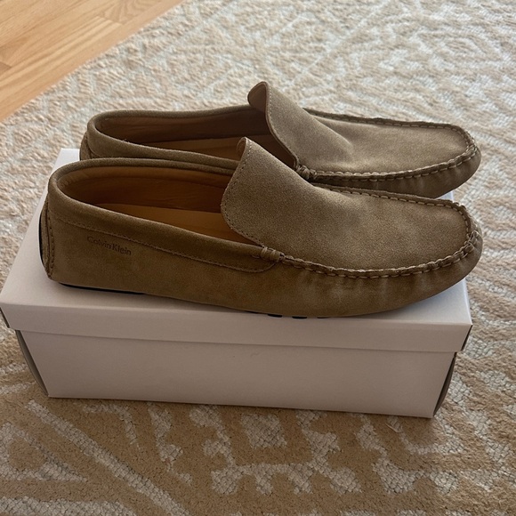 Calvin Klein Men's Suede Slip-On Loafers - Picture 1 of 5